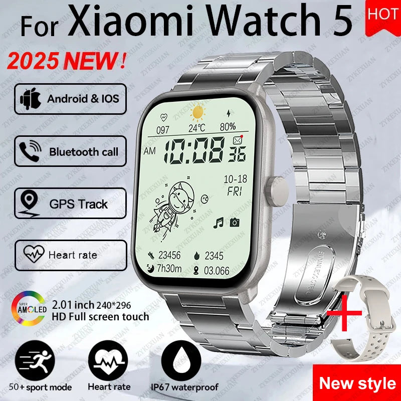 Global Version Watch 5 AMOLED Smartwatch With GPS Heart Rate