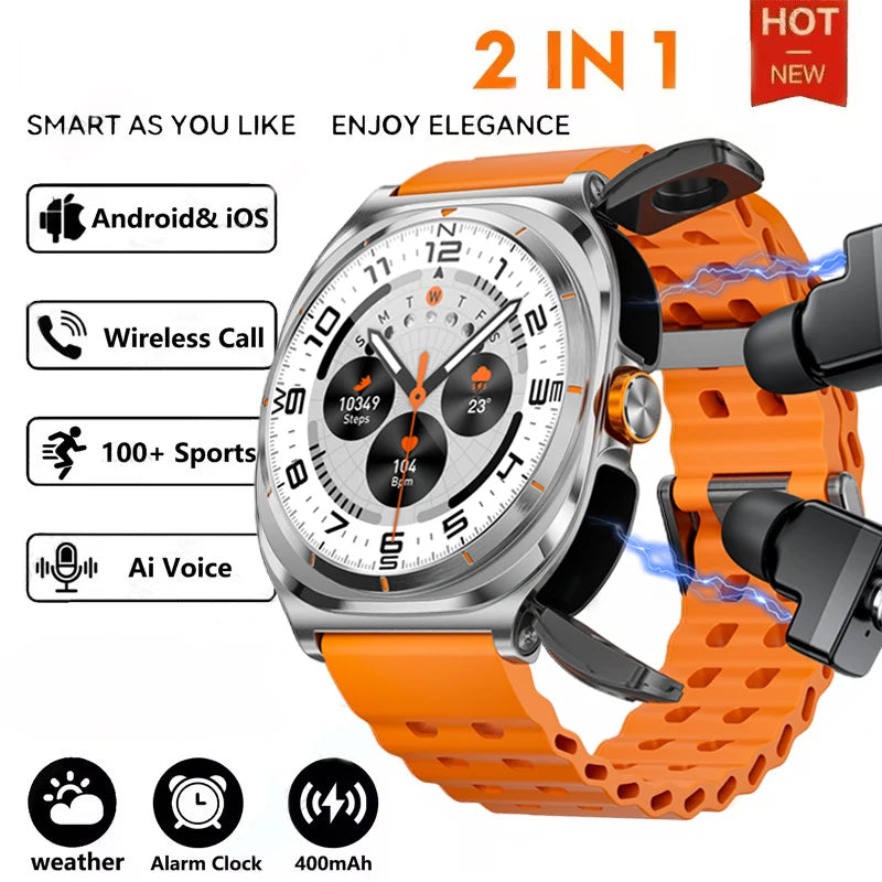 BOALZETD 2-In-1 TWS Bluetooth Earphones And Smartwatch IP68
