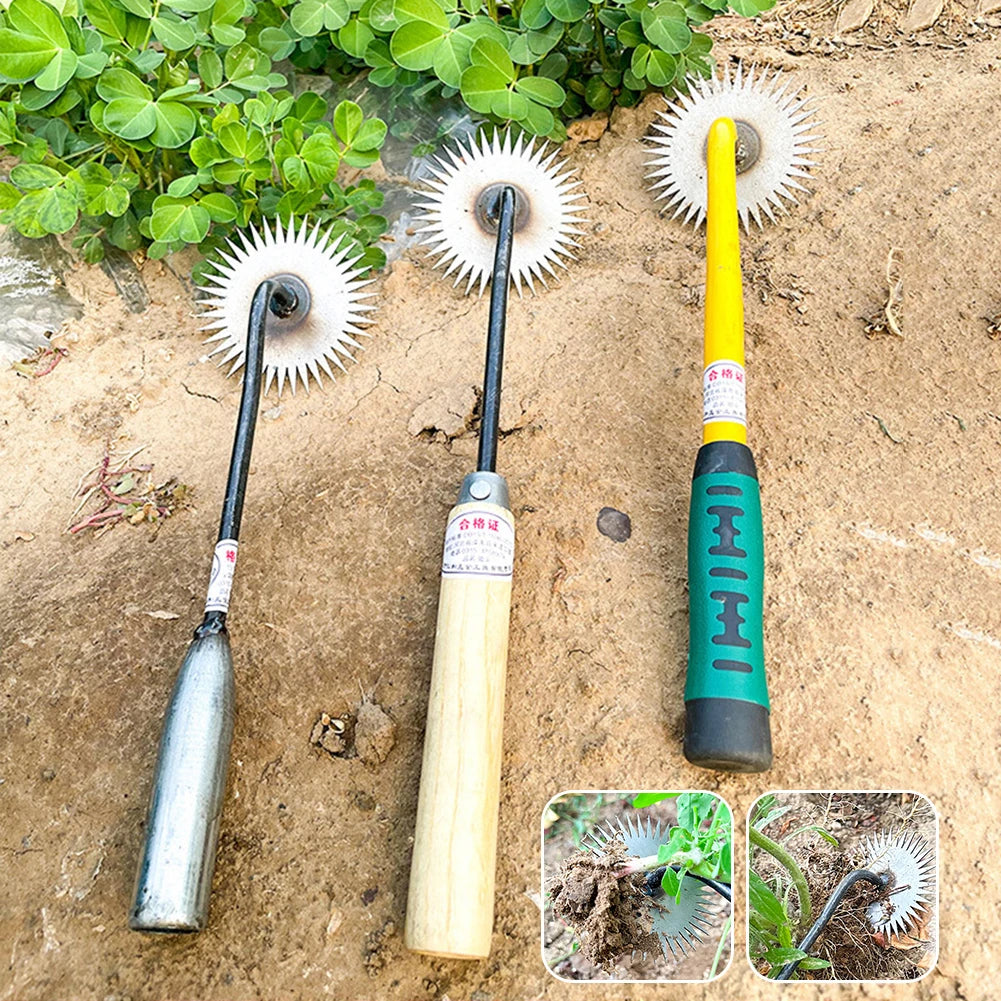 Aleekit Garden Weeding Tool Set Sunflower Hoe Rake