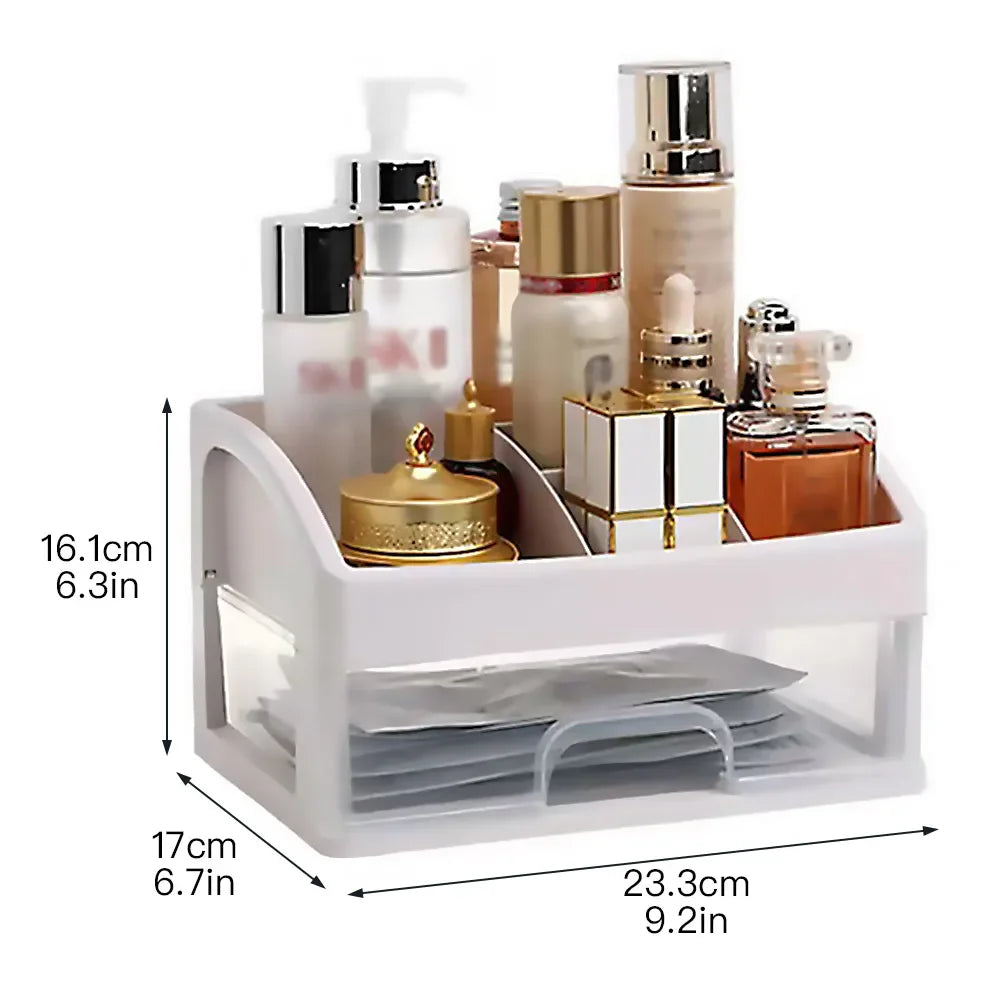 Makeup Case Jewelry Organizer Box Drawer Storage Plastic