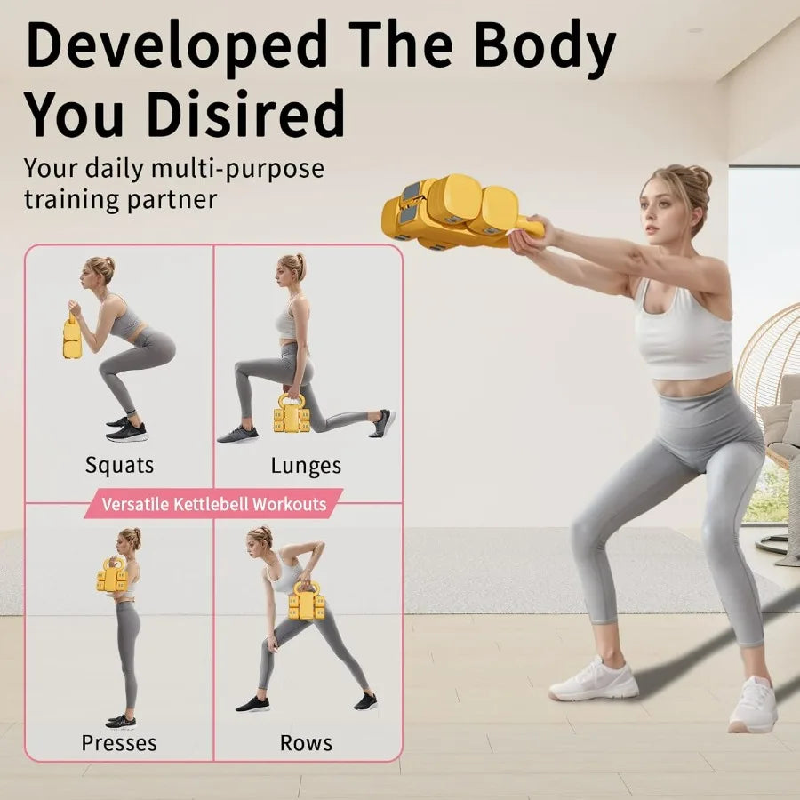 LISM Adjustable Kettlebell Set Four in One For Home Gym