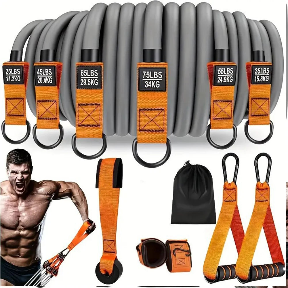Shunmaii Resistance Bands Set With Handles For Home Fitness