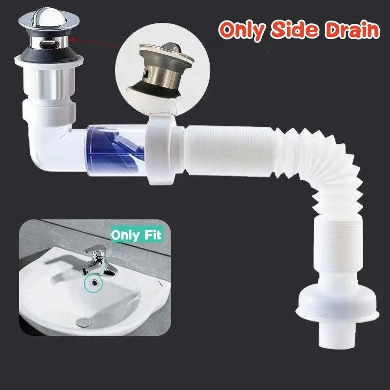Universal Drain Pipe Kit For Kitchen Sink And Basin