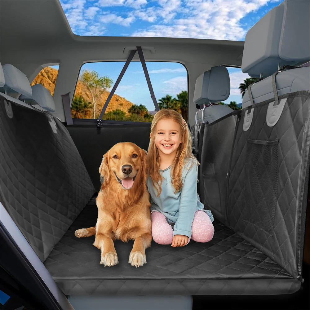Waterproof Back Seat Extender Hammock For Dogs Universal Fit