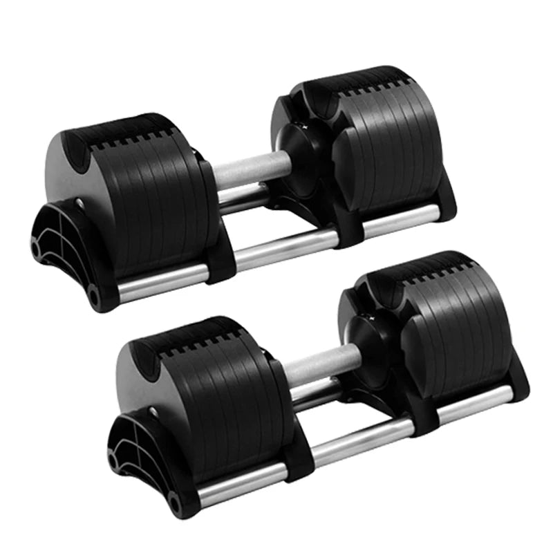 Sanshikj Adjustable Round Dumbbell Set With Incremental Weights