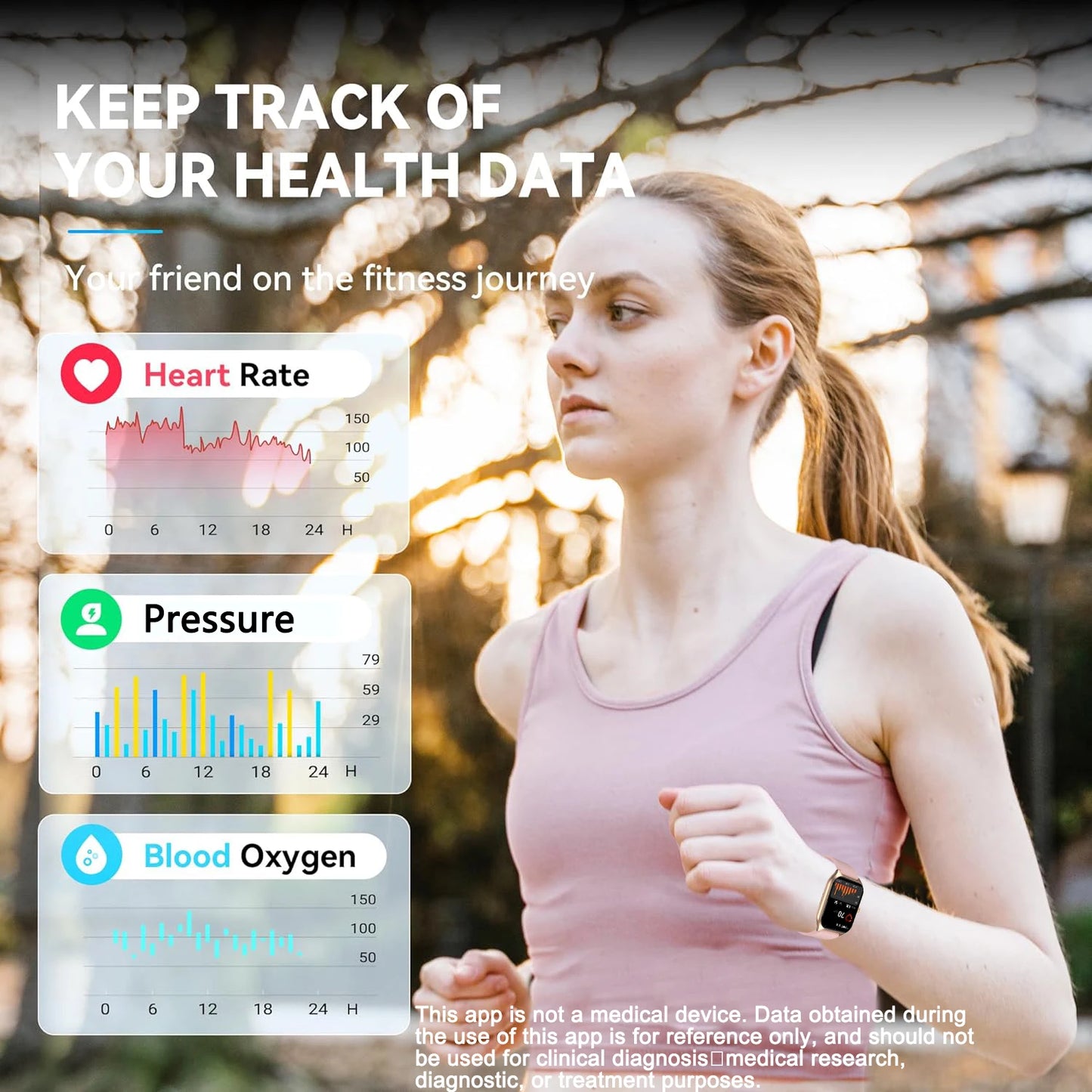 LIVLOVCP AI Voice Assistant Smartwatch Sleep Heart Rate Monitor 100 Sports