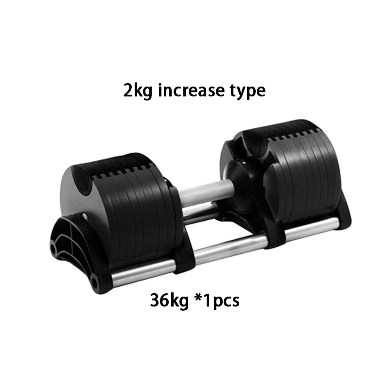 Sanshikj Adjustable Round Dumbbell Set With Incremental Weights