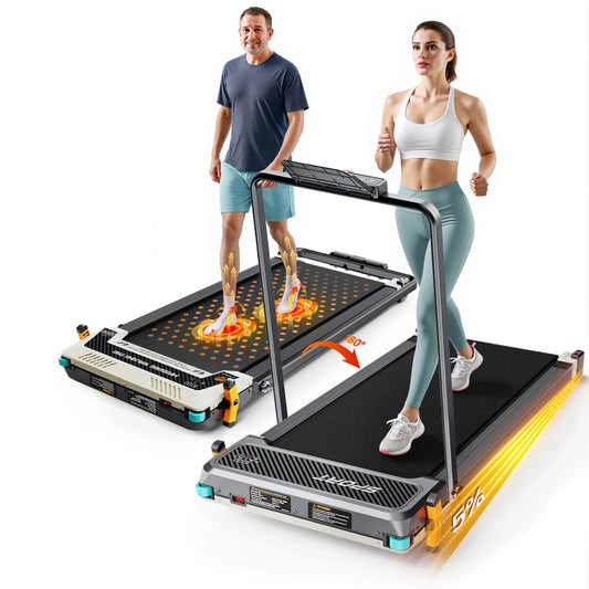 AKLUER Walking Pad Treadmill Home 2.5HP LCD Data Display 2in1
