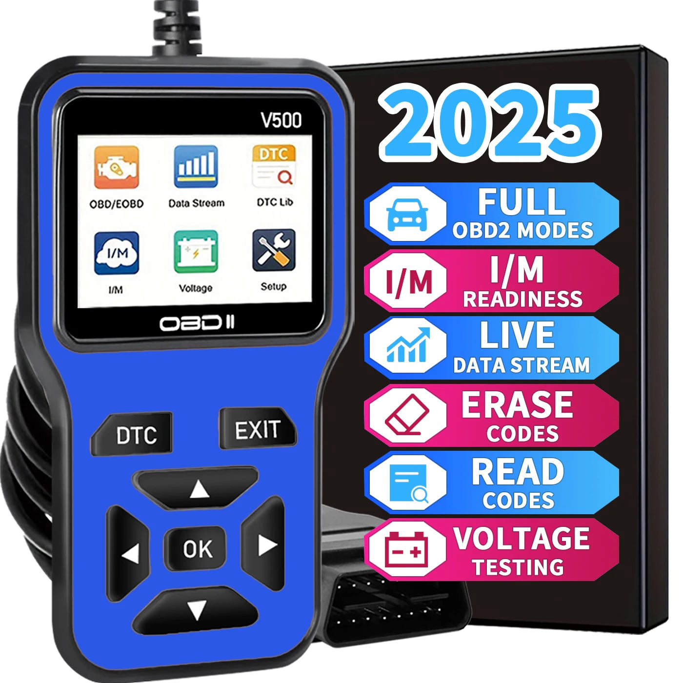 Car OBD2 Scanner Diagnostic Tool V500 Engine Fault Code Reader