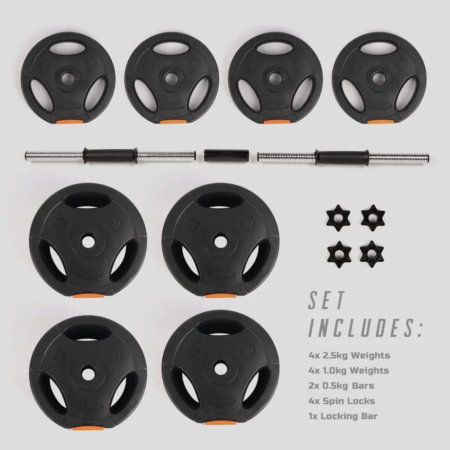 XMSJ 2-In-1 Dumbbell Barbell Set For Home Workout Strength Training