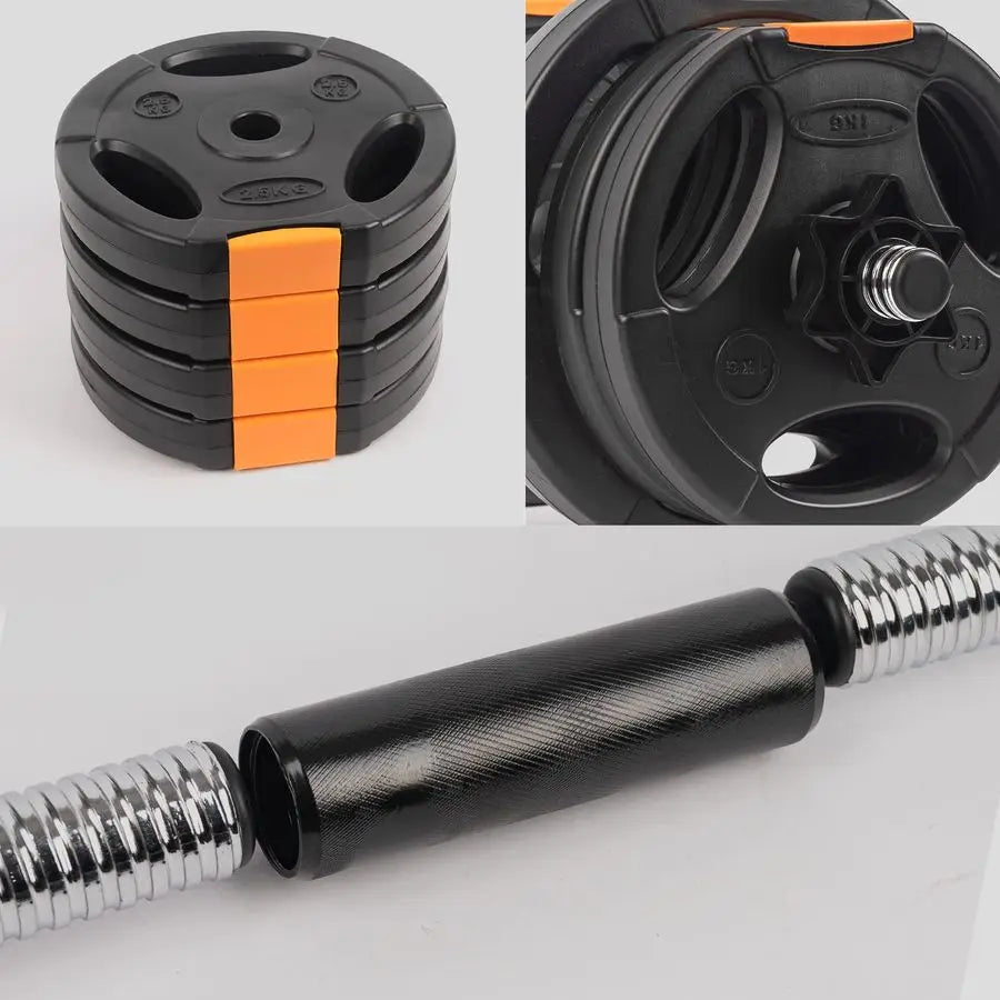 XMSJ 2-In-1 Dumbbell Barbell Set For Home Workout Strength Training