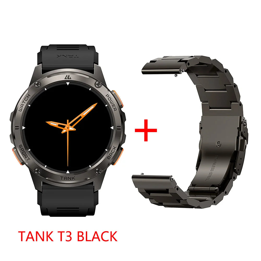 KOSPET Tank T3 Smart Watch Military Style AMOLED Bluetooth