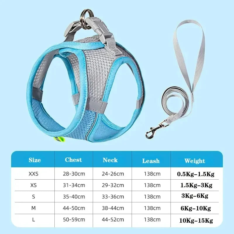 NONECN Soft Mesh Dog Harness Vest For Small Medium Dogs