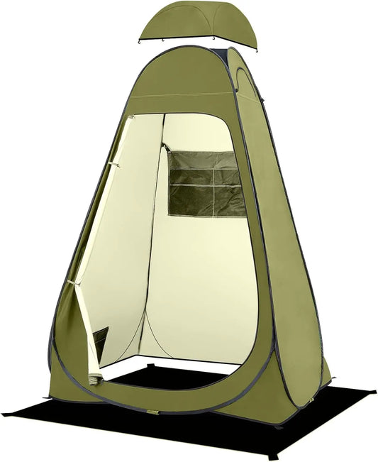 Pop Up Shower Tent Portable Privacy Changing Shelter With Windows