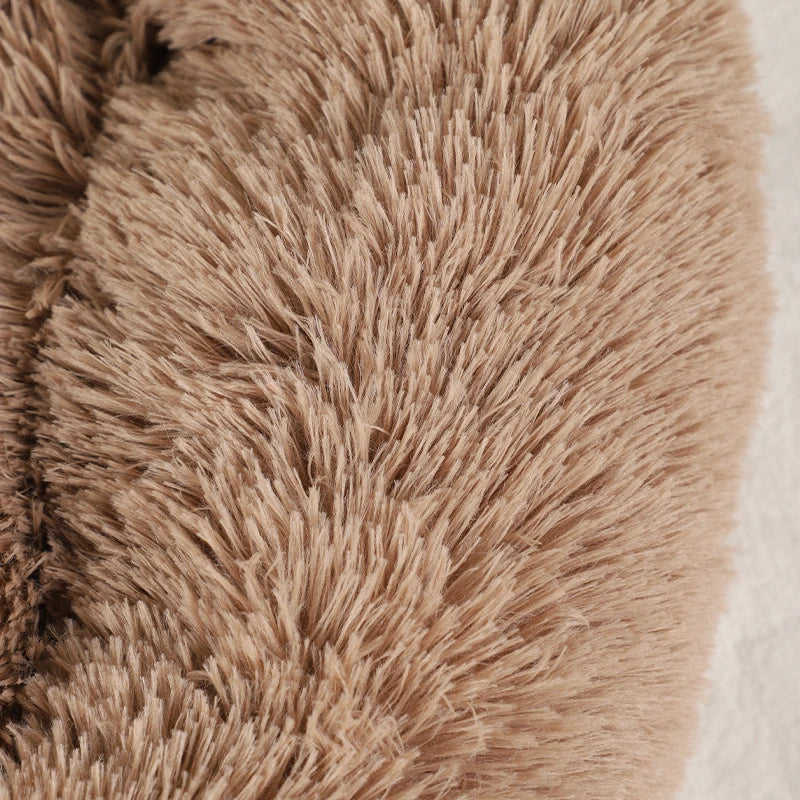 BeiYu Pet Fluffy Dog Bed Winter Warm Comfort Bedding