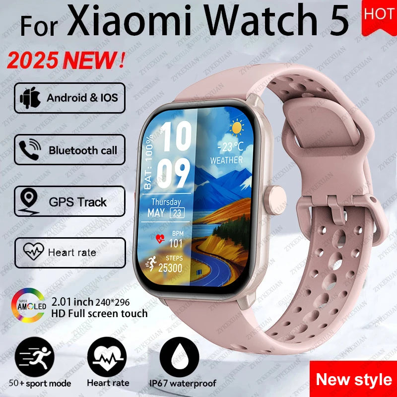 Global Version Watch 5 AMOLED Smartwatch With GPS Heart Rate