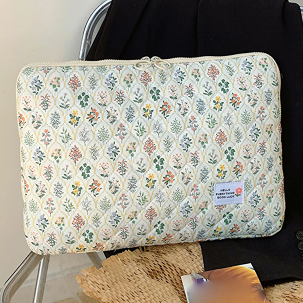VKTECH Flower Laptop Sleeve Computer Bag With Zipper