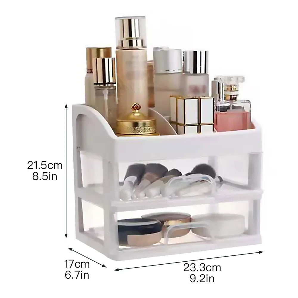 Makeup Case Jewelry Organizer Box Drawer Storage Plastic