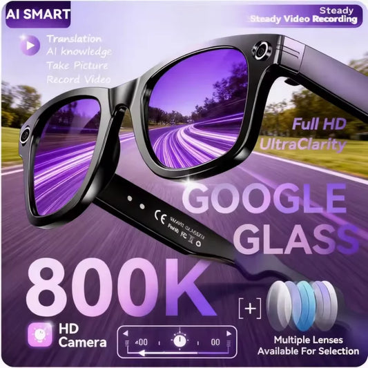 GUHUAVM AI Camera Translation Glasses Waterproof Smart Sunglasses