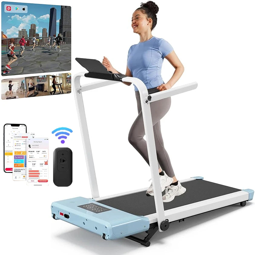 Under-Desk Walking Pad Treadmill With 9 Percent Incline Home Office