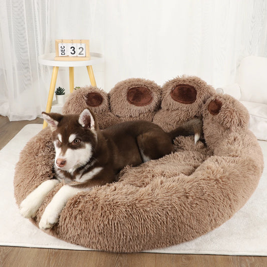 BeiYu Pet Fluffy Dog Bed Winter Warm Comfort Bedding