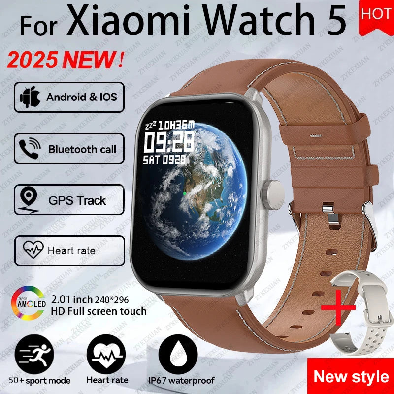 Global Version Watch 5 AMOLED Smartwatch With GPS Heart Rate
