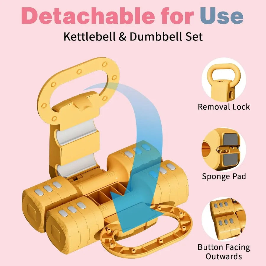 LISM Adjustable Kettlebell Set Four in One For Home Gym