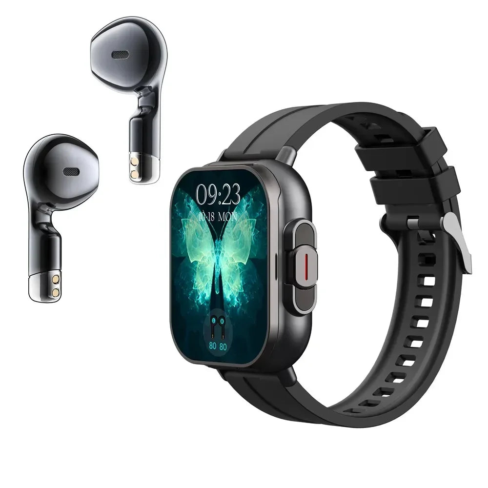 2 In 1 Built-In Smartwatch With NFC Earbuds For Android