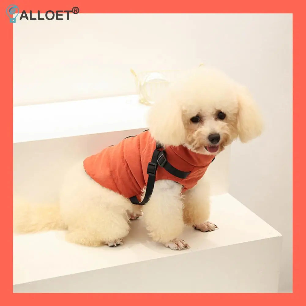 Shunmaii Cotton Reflective Dog Harness Jacket for Puppies