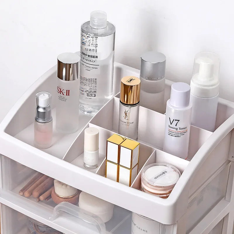 Makeup Case Jewelry Organizer Box Drawer Storage Plastic