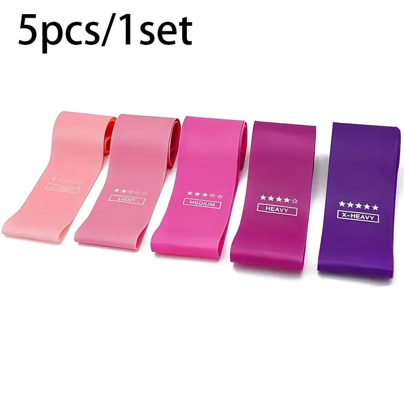 NONECN 5 Piece Resistance Bands Set For Strength Training