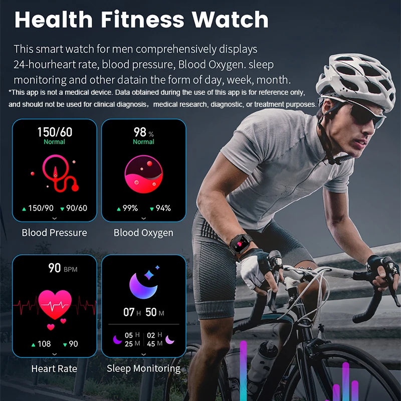 LIGEC Outdoor Fitness Waterproof Smartwatch With Bluetooth Calling
