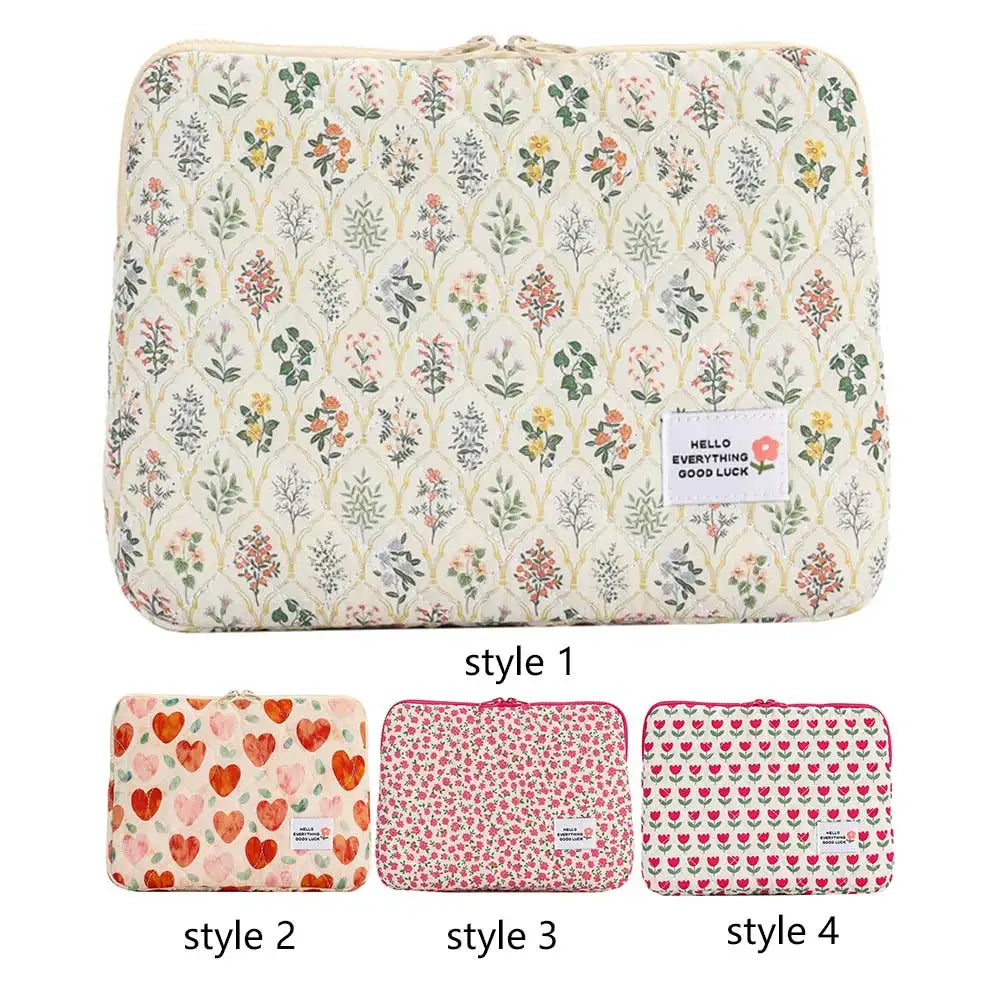 VKTECH Flower Laptop Sleeve Computer Bag With Zipper