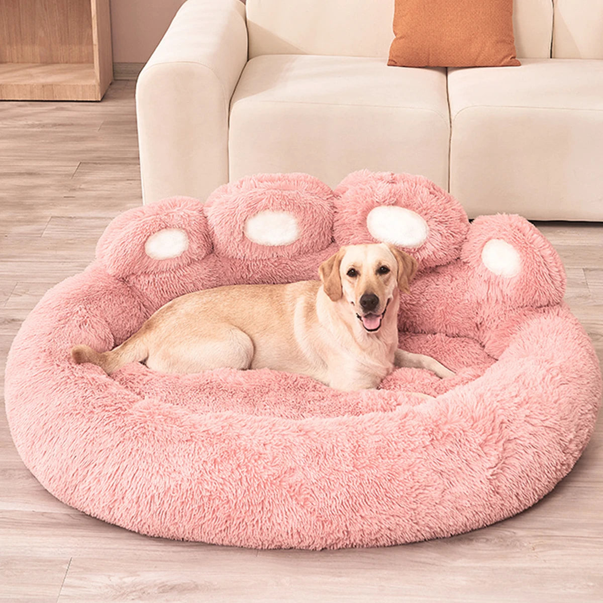 BeiYu Pet Fluffy Dog Bed Winter Warm Comfort Bedding