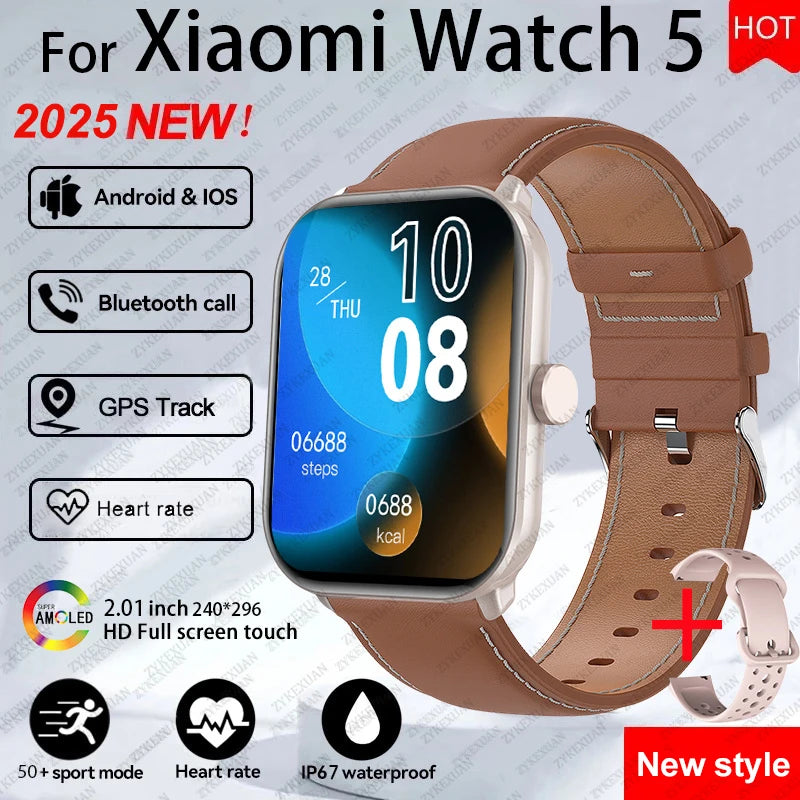 Global Version Watch 5 AMOLED Smartwatch With GPS Heart Rate