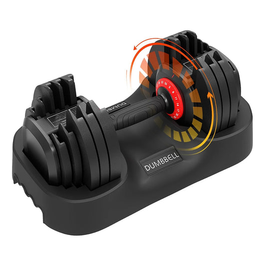 HiMISS 18 In 1 Adjustable Dumbbell Set With Tray Storage