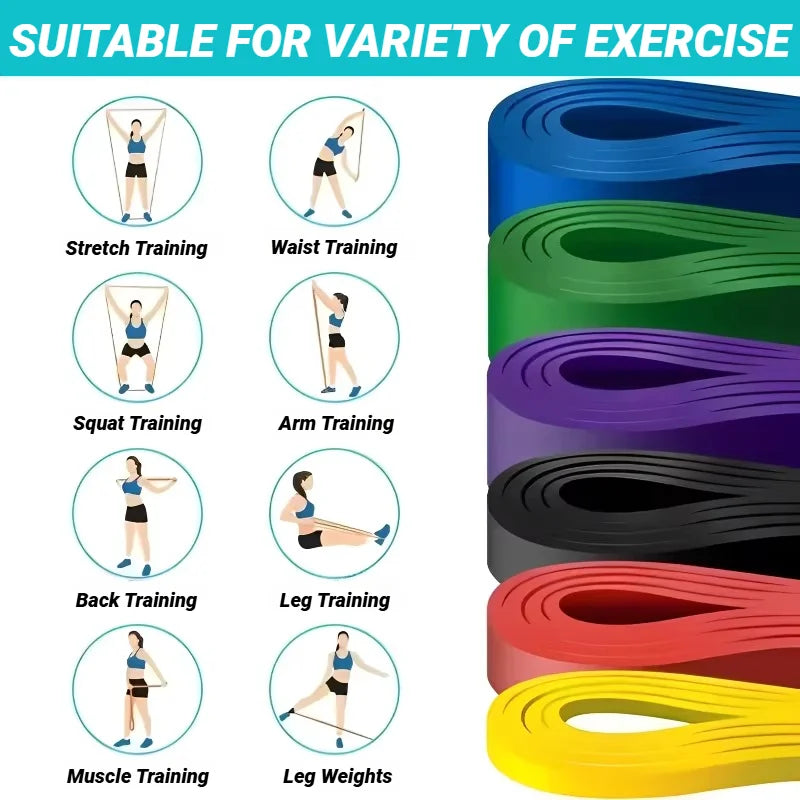 TPE Elastic Resistance Band Set for Full Body Strength Training