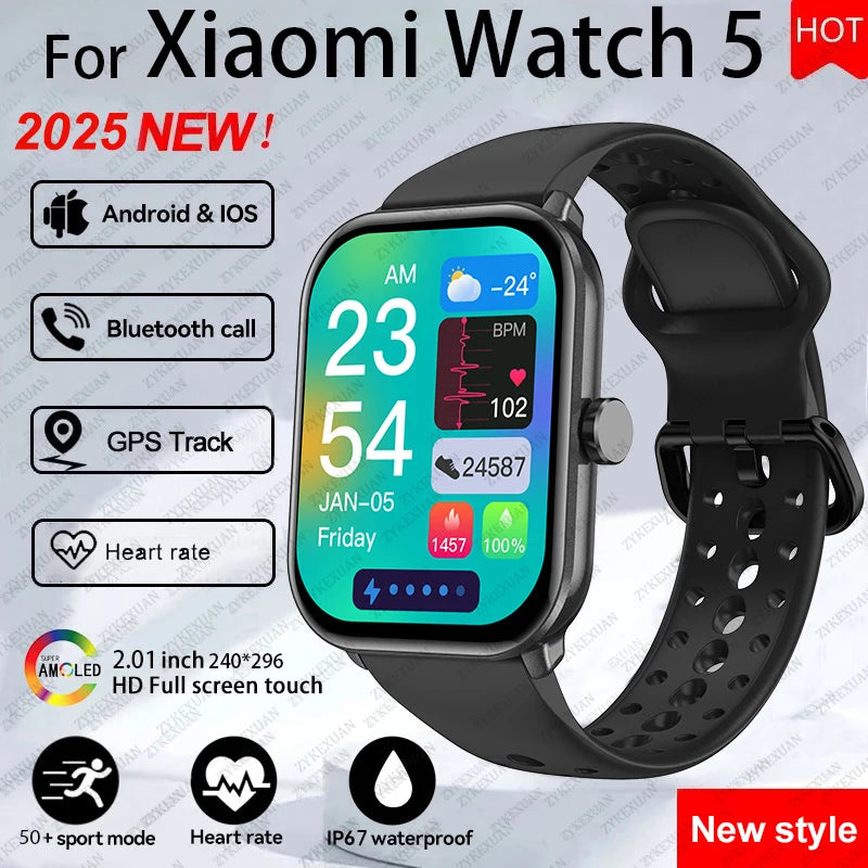 Global Version Watch 5 AMOLED Smartwatch With GPS Heart Rate
