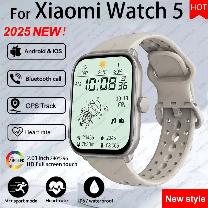 Global Version Watch 5 AMOLED Smartwatch With GPS Heart Rate