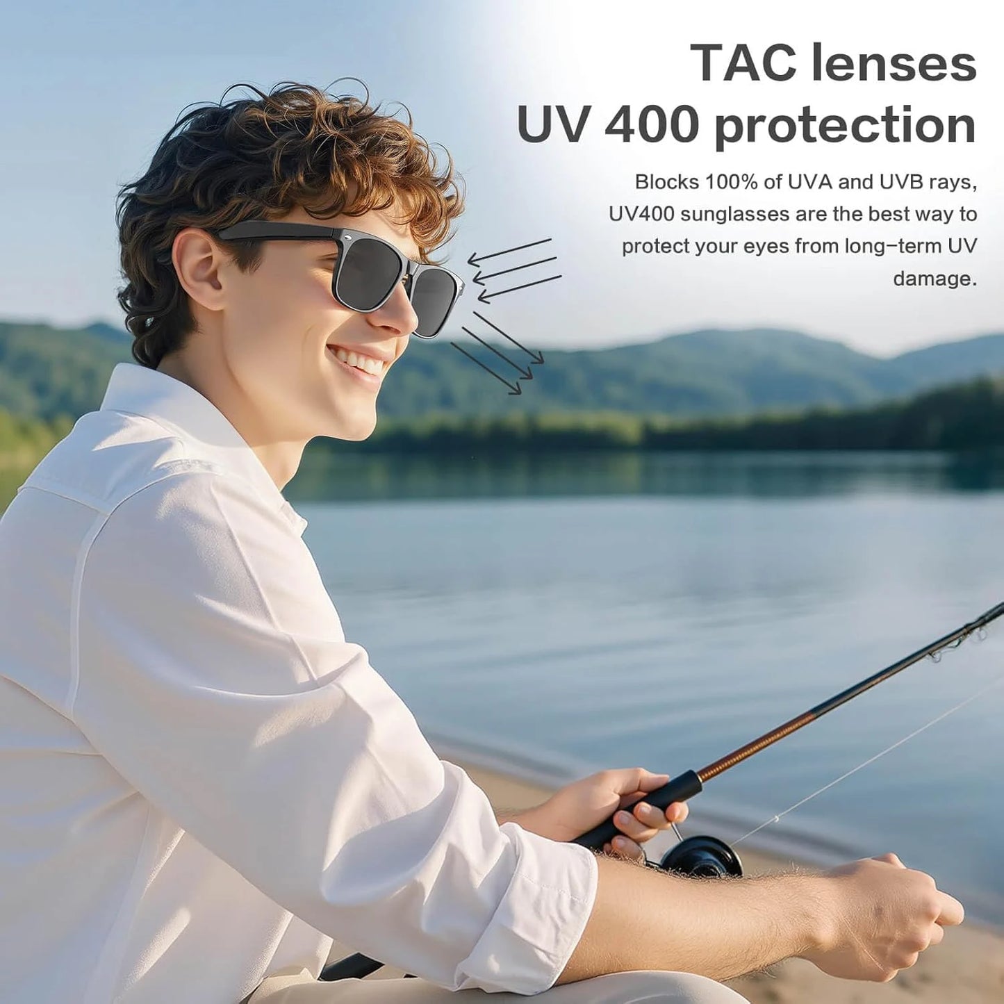 GUHUAVM AI Camera Translation Glasses Waterproof Smart Sunglasses