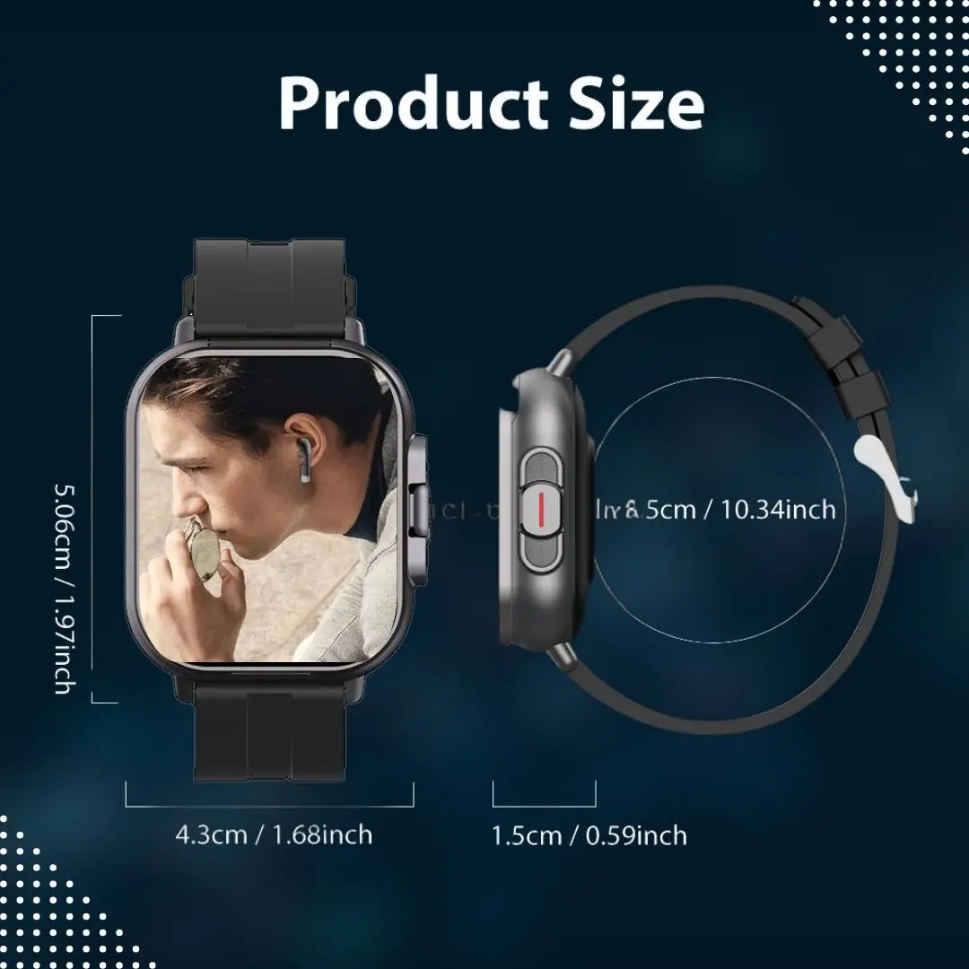 2 In 1 Built-In Smartwatch With NFC Earbuds For Android