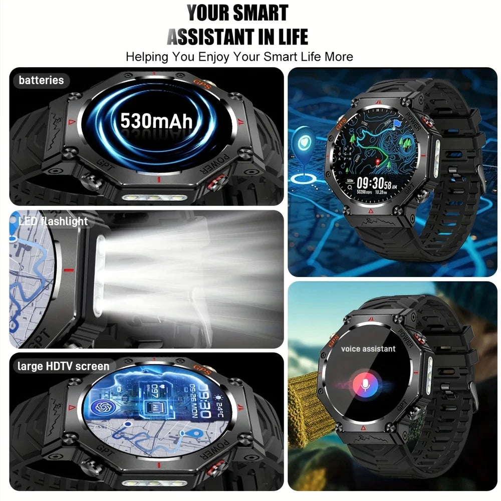 Senbono GPS Smartwatch With Built In GPS AI Fitness Tracker