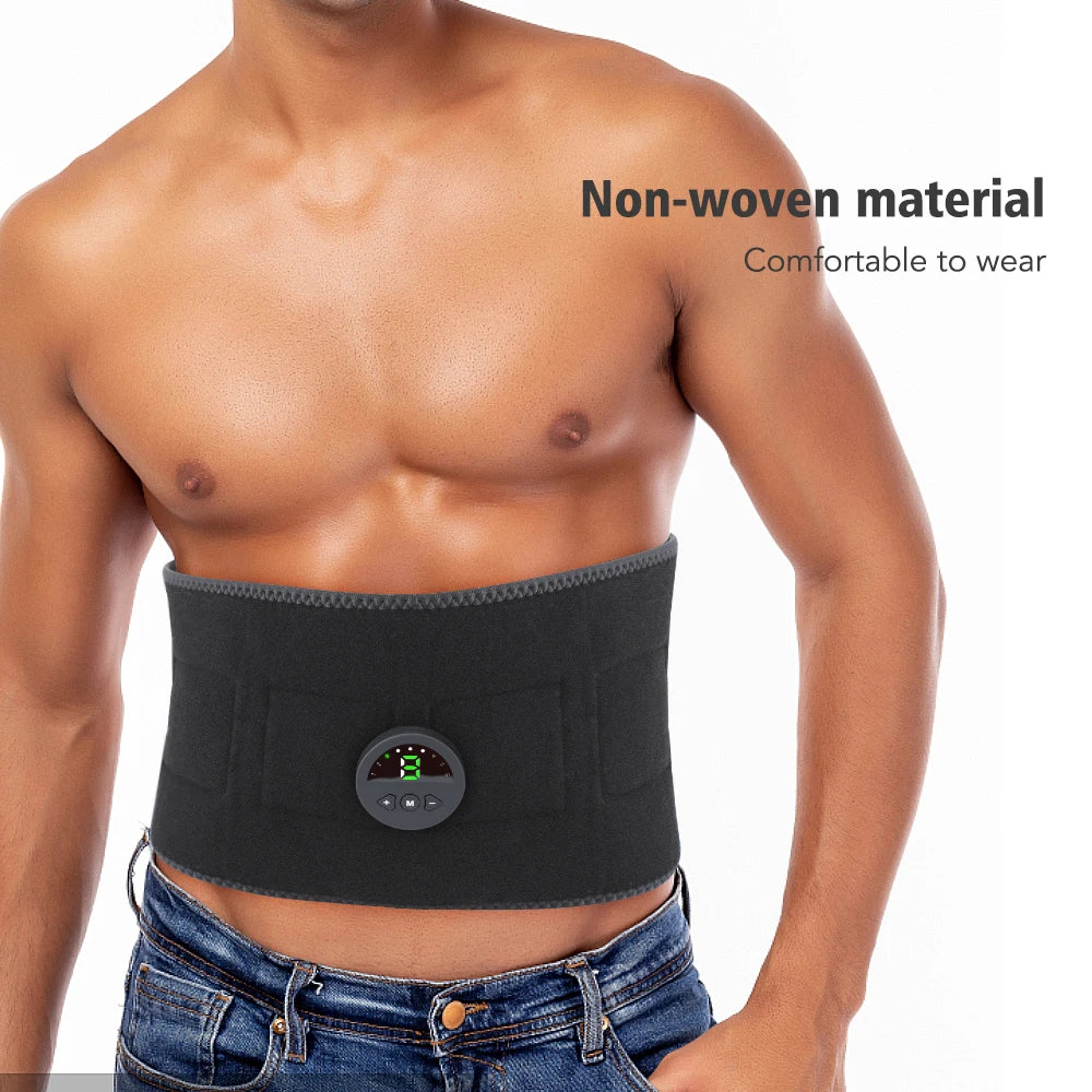 PASTSKY EMS Waist Abdominal Trainer Belt Fat Burn Muscle Stimulator
