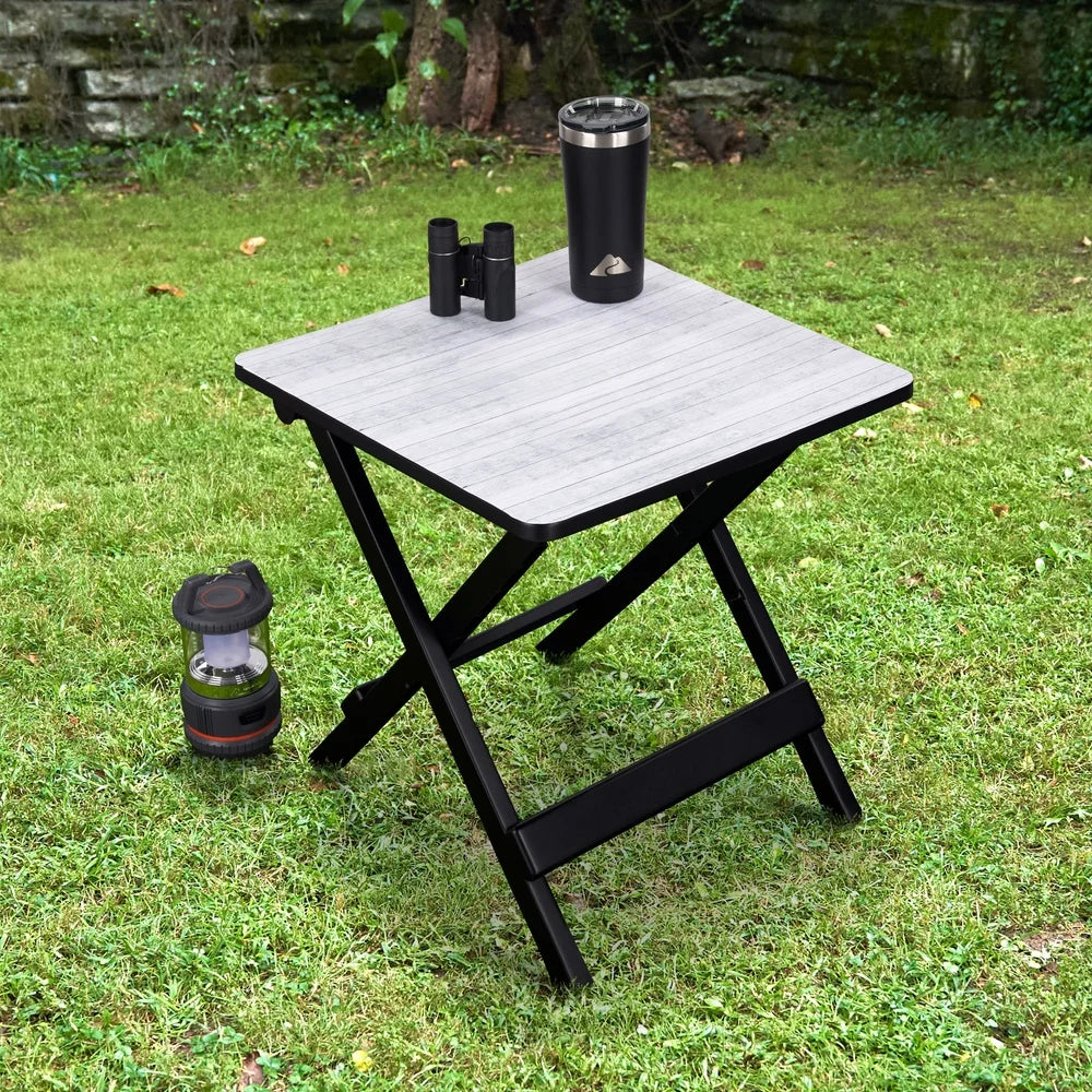 Adjustable Height Portable Folding Camp Side Table Outdoor Indoor