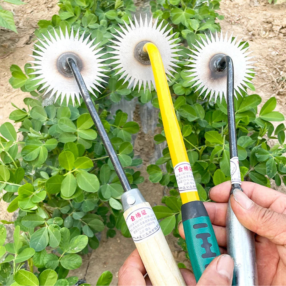 Aleekit Garden Weeding Tool Set Sunflower Hoe Rake