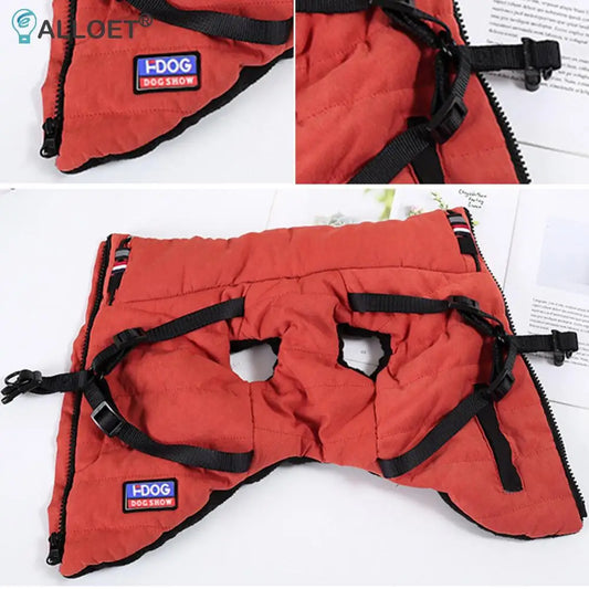 Shunmaii Cotton Reflective Dog Harness Jacket for Puppies