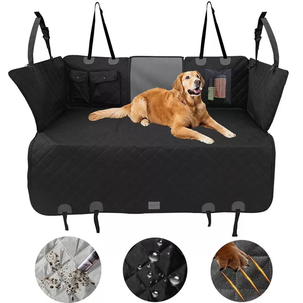 Waterproof Back Seat Extender Hammock For Dogs Universal Fit